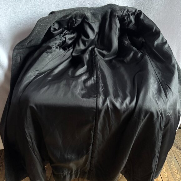 1950s Midcentury Gray Wool Coat M/L - Picture 9 of 10